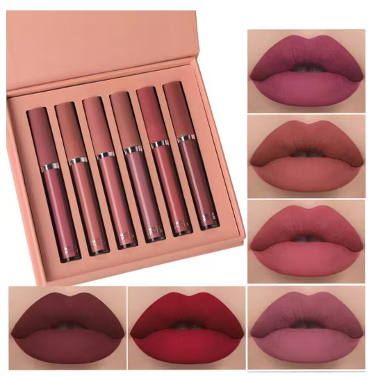 Batom Matte Glamour - kit com 6 unidades