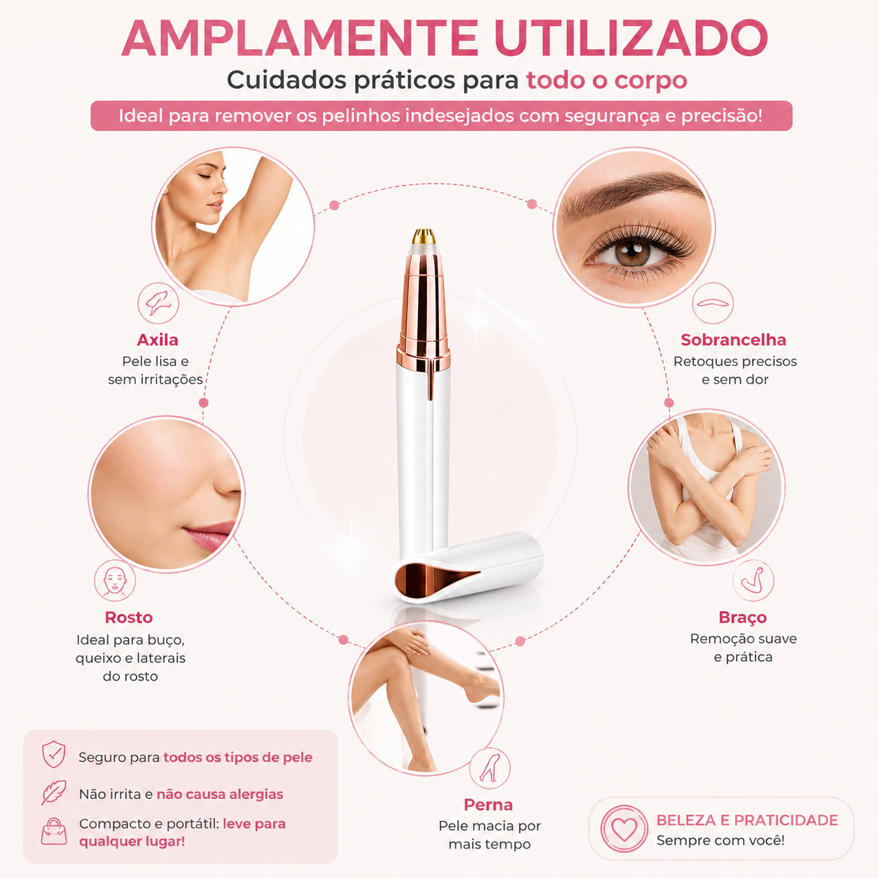 Magic Brow Pro - Caneta Depiladora de Sobrancelha