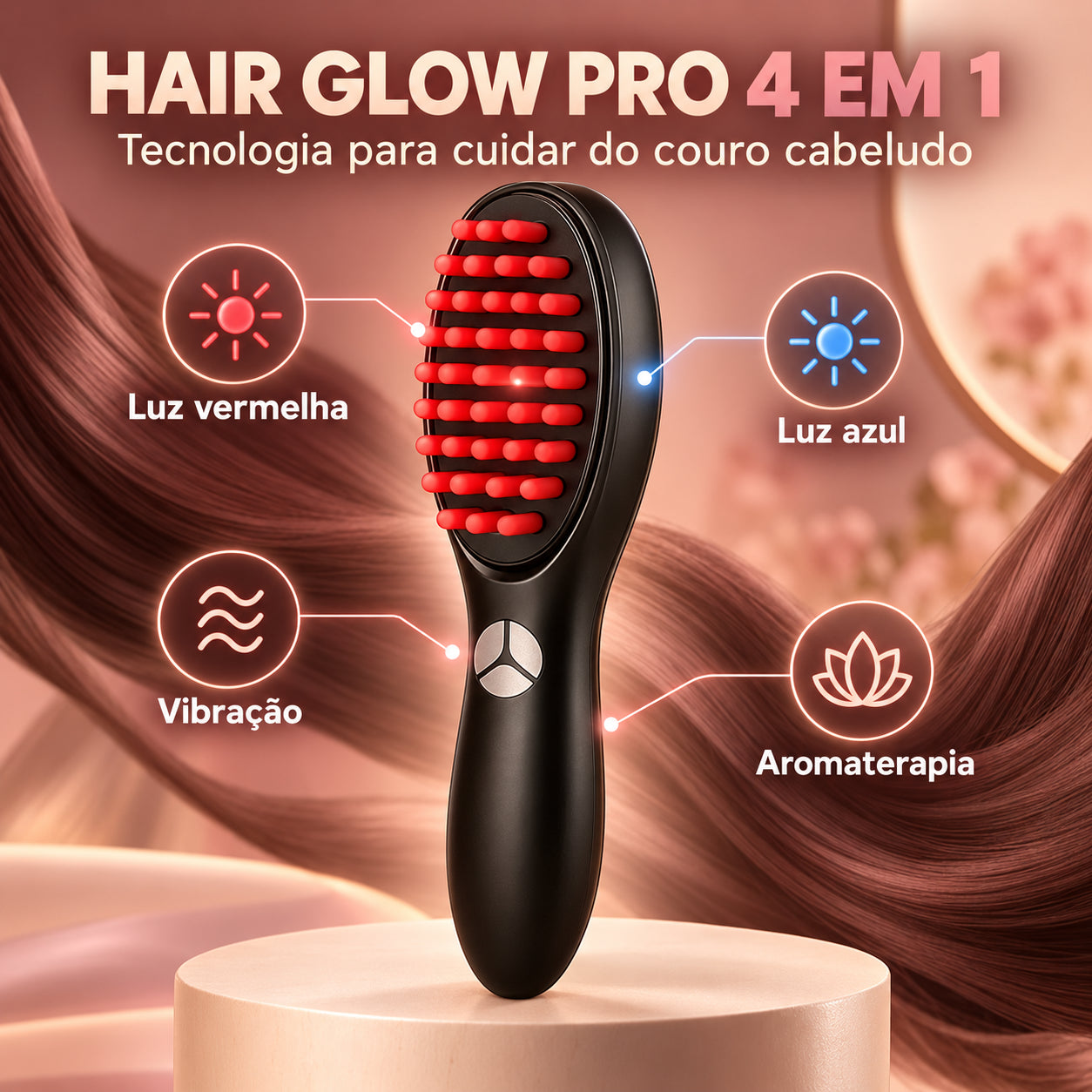 Hair Glow Pro + Lilyeve Hair Growth - Kit Crescimento Capilar