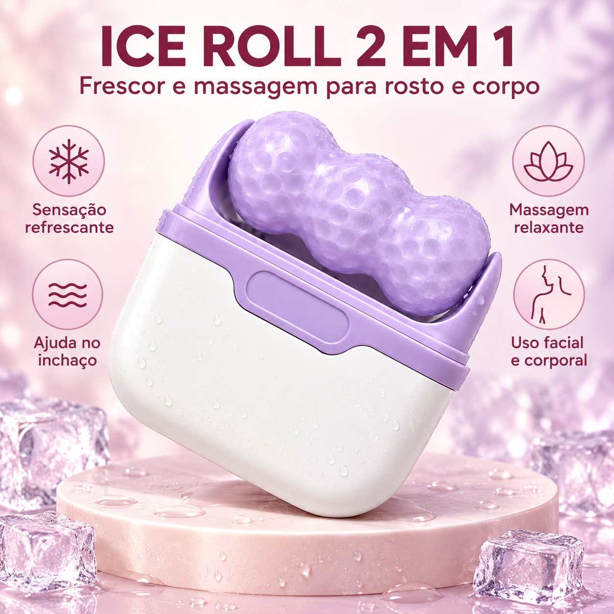 VitaLift Pro + Ice Roll 2 em 1 - KIT FACIAL ANTI-IDADE