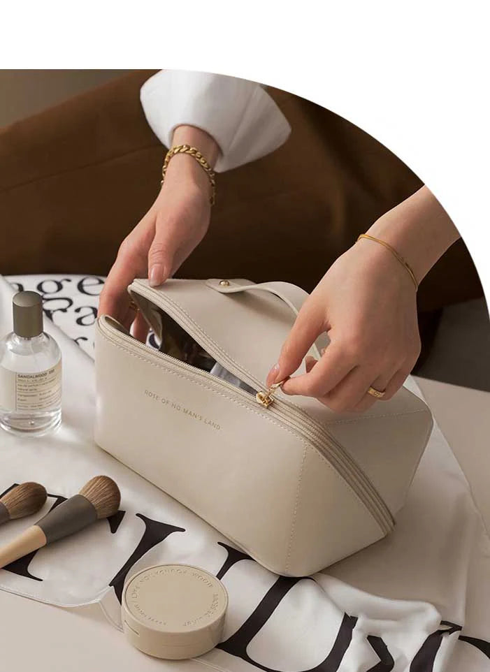 Rose Beauty – Nécessaire Feminina Porta Maquiagem e Cosméticos com Compartimentos Organizadores