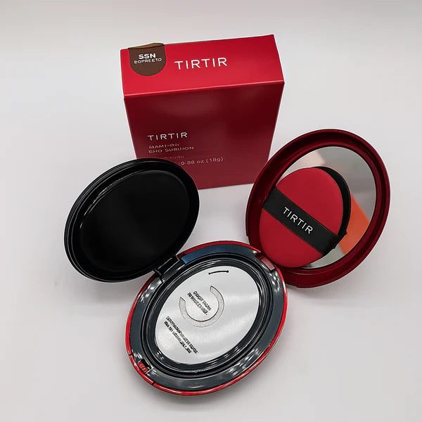 Base Cushion TIRTIR 3 em 1 - Ilumina, Protege e Esconde Todas as Imperfeições