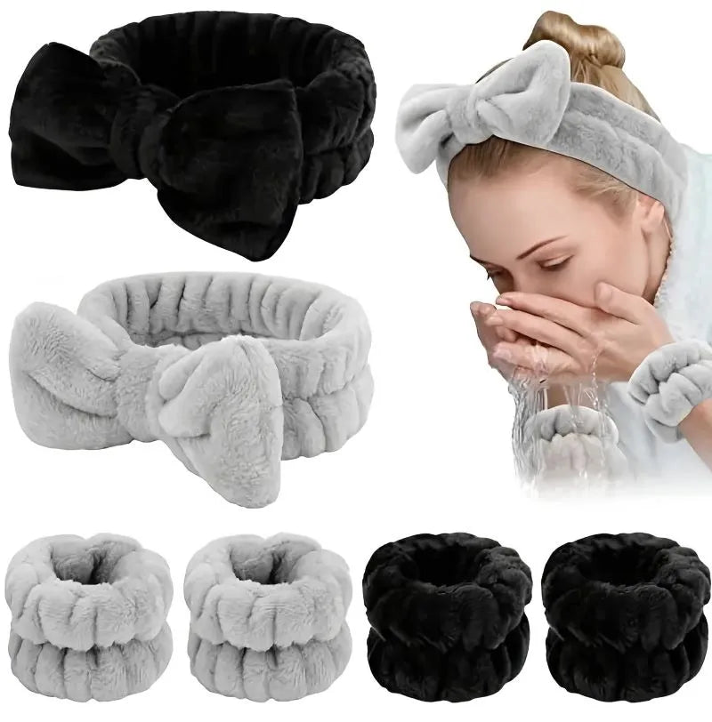Conjunto Luxo de 3 Faixas - Cabelo e Protetores de Pulsos
