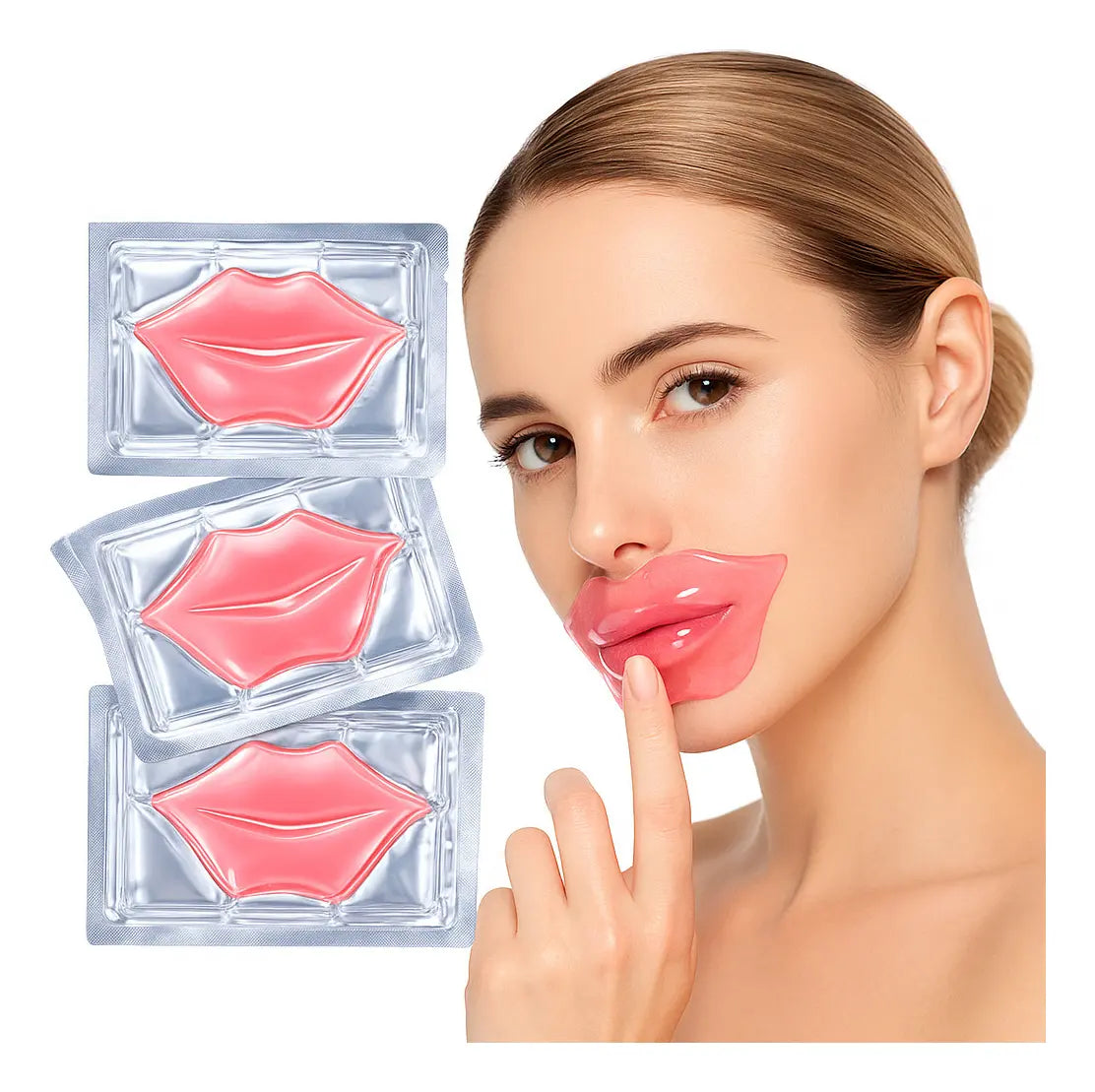 LipGlow Collagen™ - Máscara Hidratante Labial com Colágeno