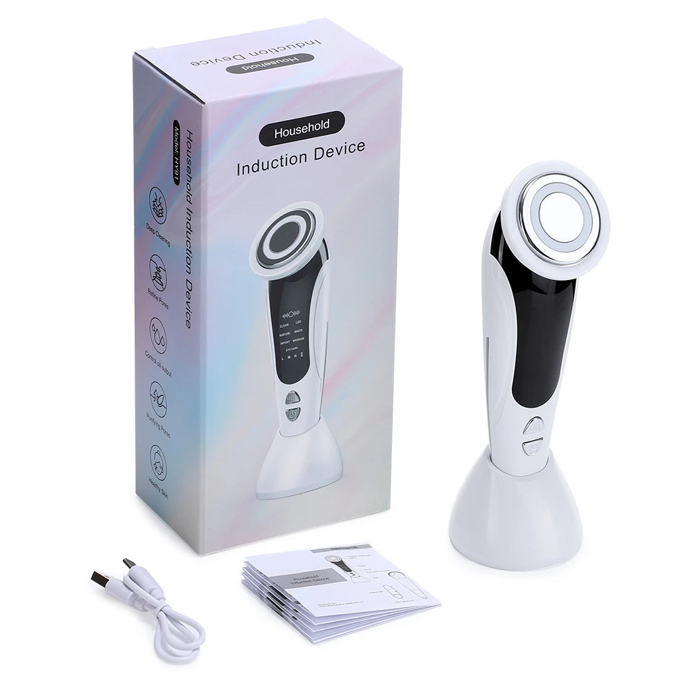 DermaTech Pro - Massageador facial com EMS, LED