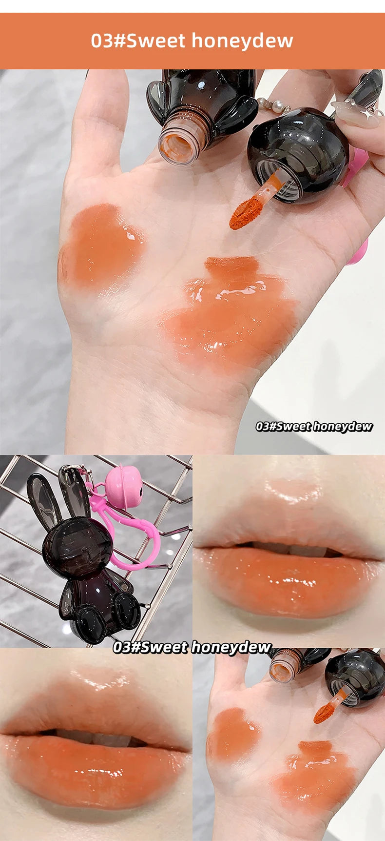 Lip Gloss Rabbit - Beleza com toque de fofura