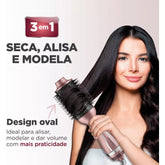 Escova Secadora Golden Rose 3 em 1