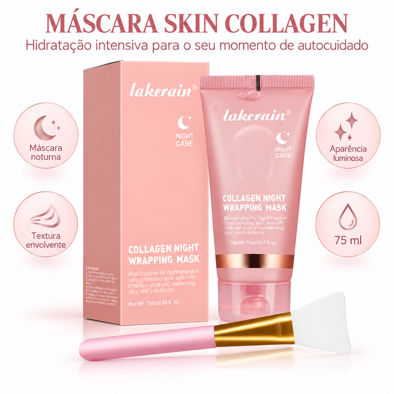 Retinal Shot + Glow Stick + Máscara Skin Collagen - KIT SKINCARE COREANO COMPLETO