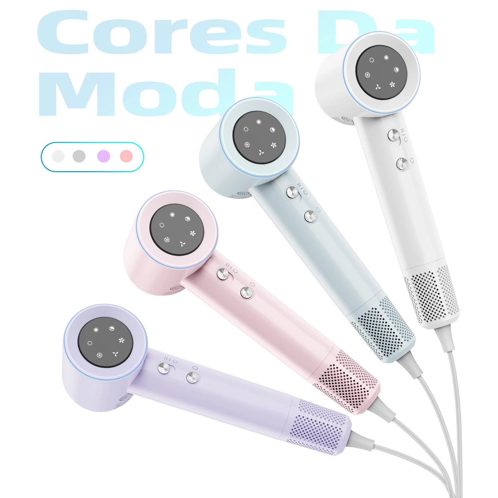 Secador de Cabelo Profissional 1500W - Secagem Rápia