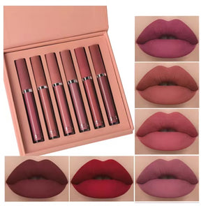 Batom Matte Glamour - kit com 6 unidades