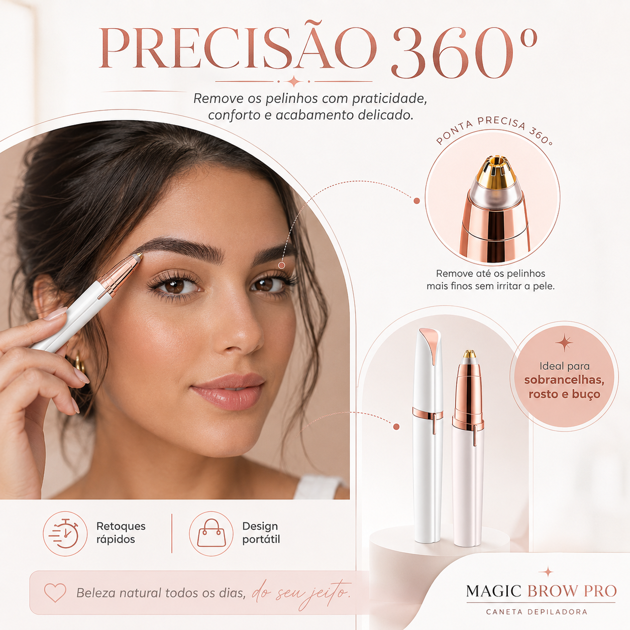 Magic Brow Pro  - Caneta Depiladora de Sobrancelha