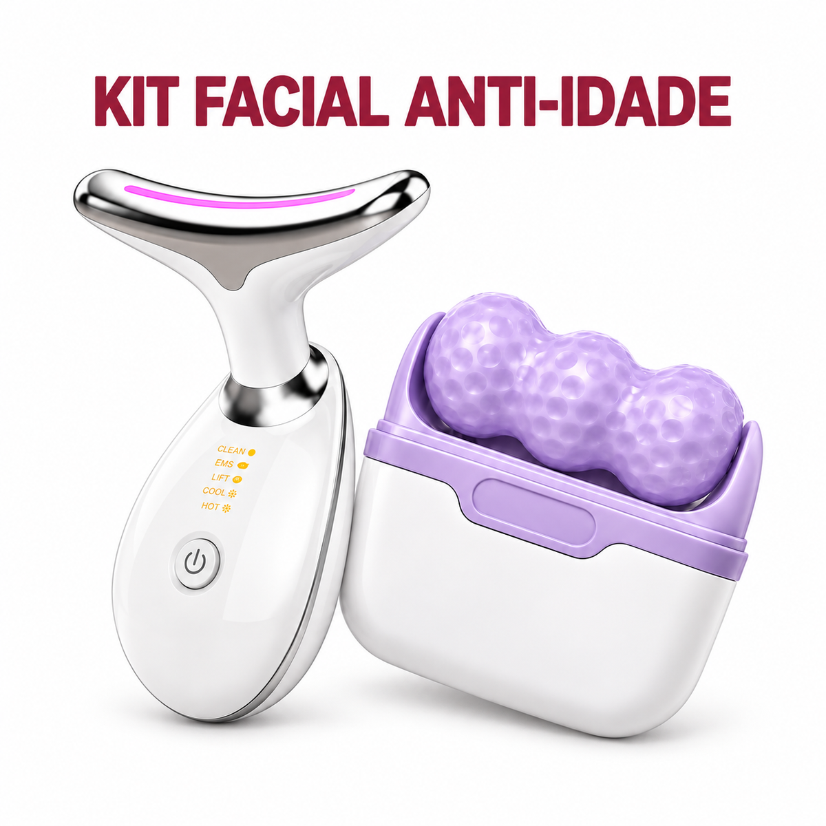 VitaLift Pro + Ice Roll 2 em 1 - KIT FACIAL ANTI-IDADE