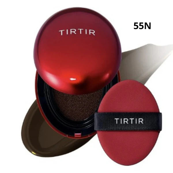 Base Cushion TIRTIR 3 em 1 - Ilumina, Protege e Esconde Todas as Imperfeições