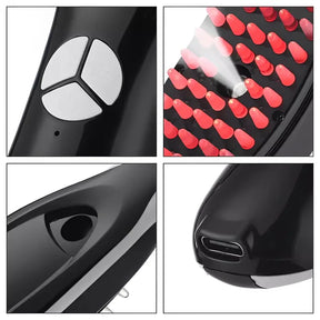 Escova de de Terapia Capilar 4 em 1 - Evita Quedas de Cabelo