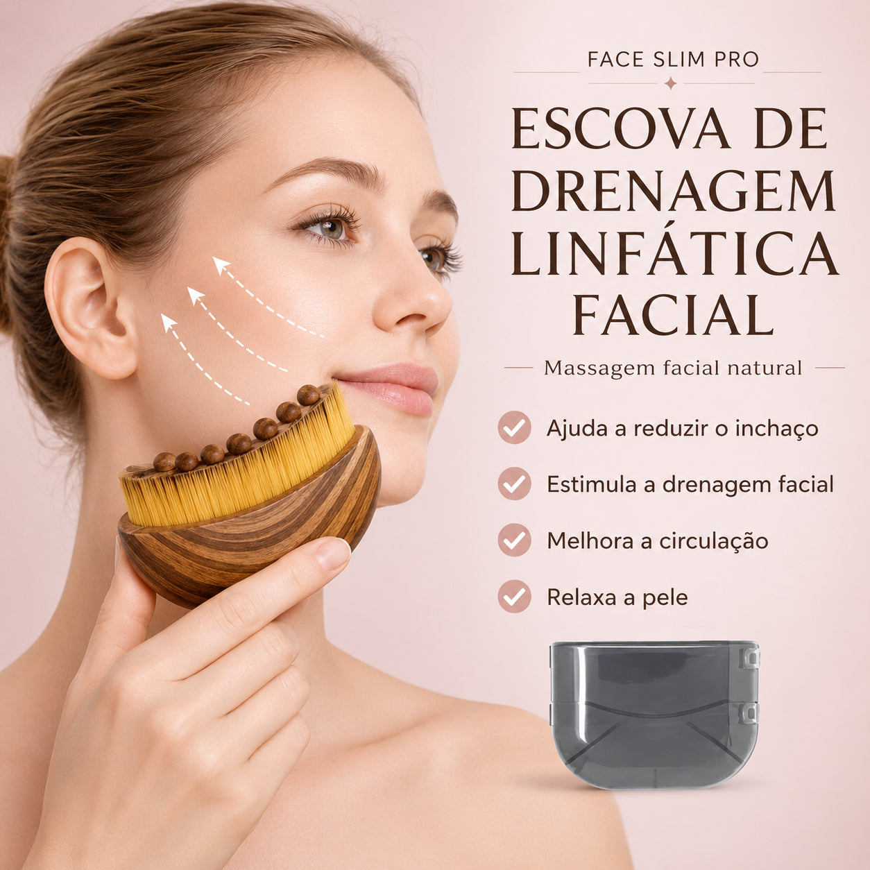 Face Slim Pro – Escova de Drenagem Linfática Facial