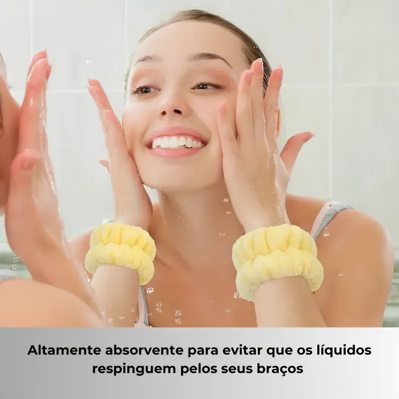 Conjunto Luxo de 3 Faixas - Cabelo e Protetores de Pulsos