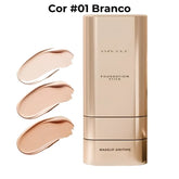 Base Stick Coreana 2 em 1 – Cobertura Perfeita 100% Natural