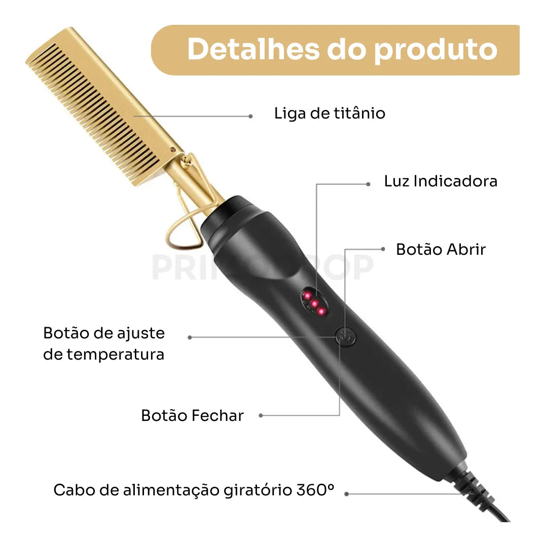 Magic Touch - Escova Alisadora & Modeladora 2 em 1