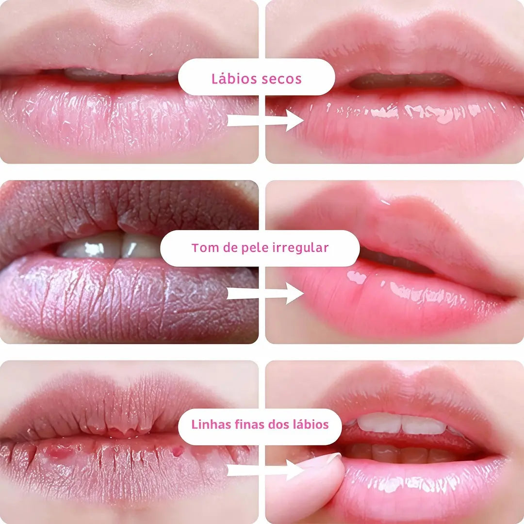 LipGlow Collagen™  - Máscara Hidratante Labial com Colágeno