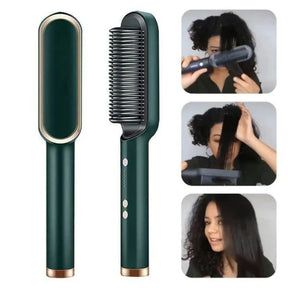 SmartLiss 5 em 1 – Escova Alisadora que Alisa, Modela, Hidrata e Elimina o Frizz