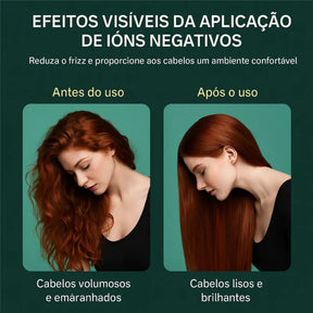 SmartLiss 5 em 1 – Escova Alisadora que Alisa, Modela, Hidrata e Elimina o Frizz