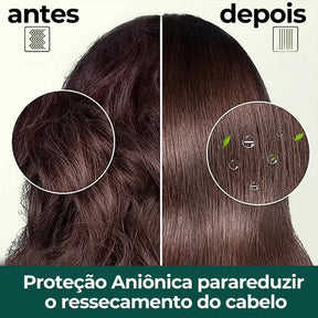 SmartLiss 5 em 1 – Escova Alisadora que Alisa, Modela, Hidrata e Elimina o Frizz