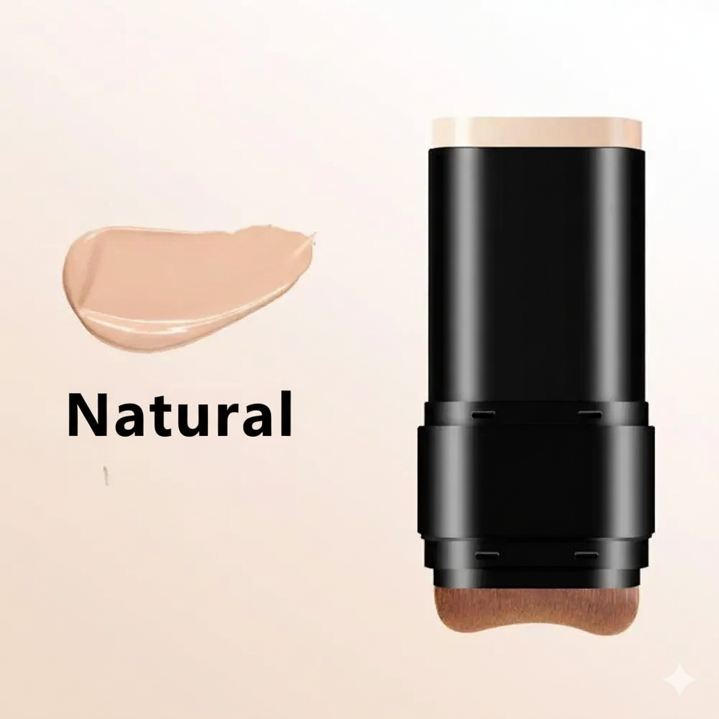Base Stick Foundation 2 em 1 – Beleza, Cobertura & Praticidade