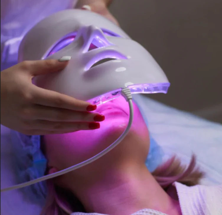 LuxDerma LED - Máscara Profissional de LED com 7 Cores que Revoluciona o Cuidado Facial.