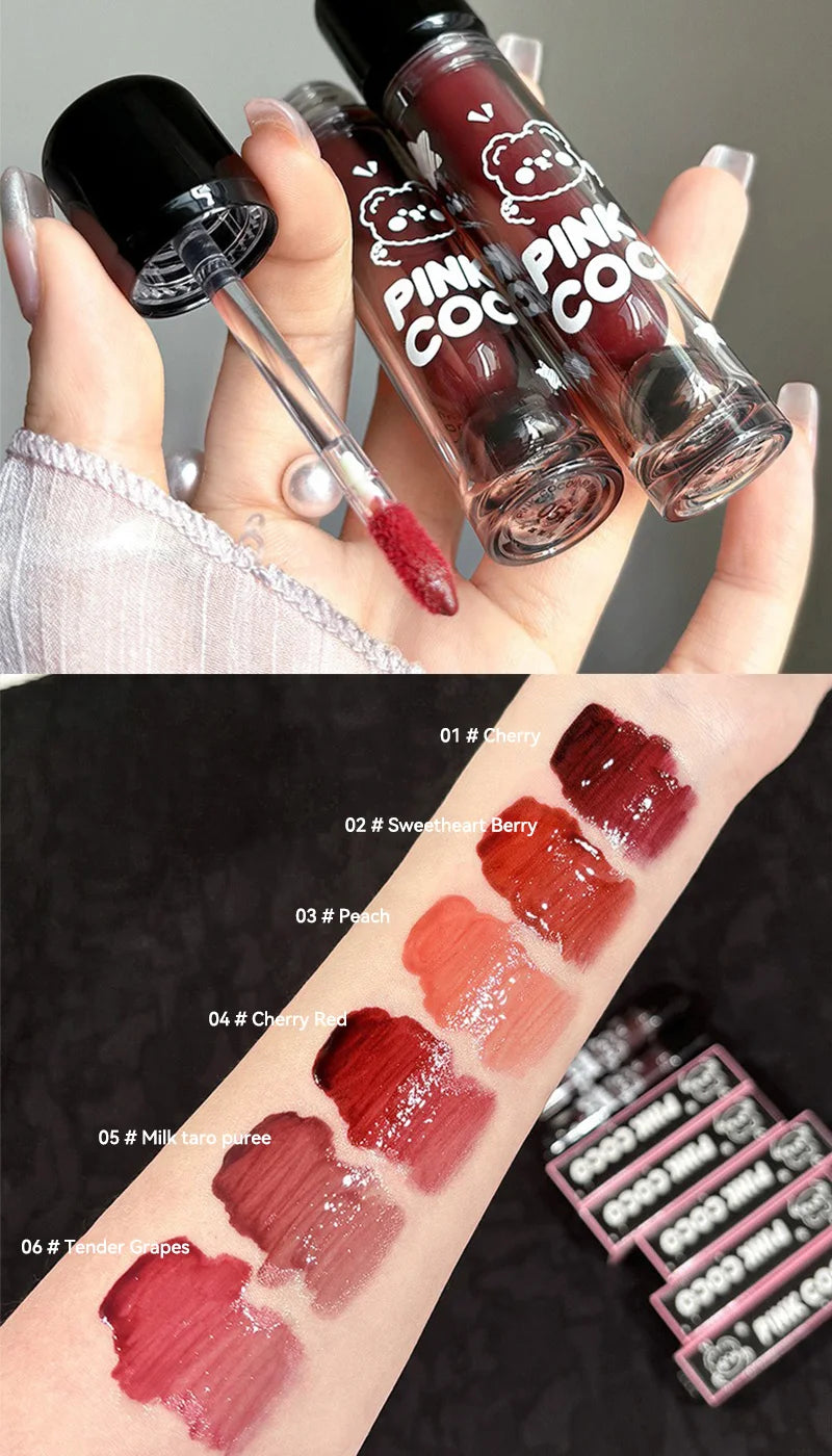 PINKCOCO - Brilho Labial Espelhado de Longa Duração