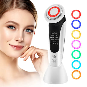 DermaTech Pro - Massageador facial com EMS, LED