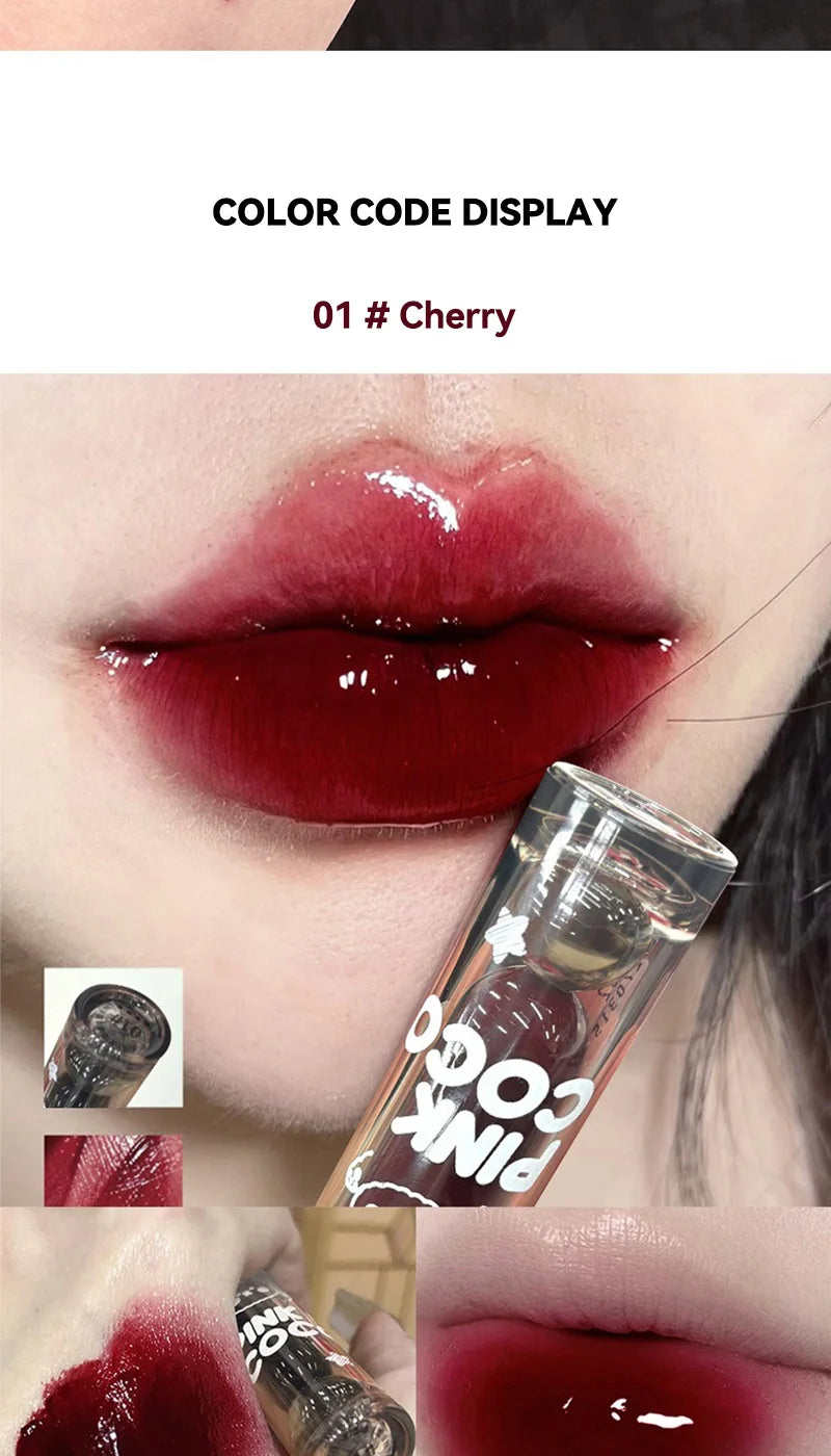 PINKCOCO - Brilho Labial Espelhado de Longa Duração