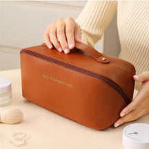Rose Beauty – Nécessaire Feminina Porta Maquiagem e Cosméticos com Compartimentos Organizadores