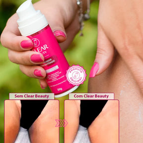 Clear Beauty 3 em 1 – Creme Clareador para Rosto, Axilas e Virilha