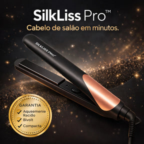 SilkLiss Pro - Chapinha Prancha Alisadora de Cabelo Profissional Bivolt 50W Compacta
