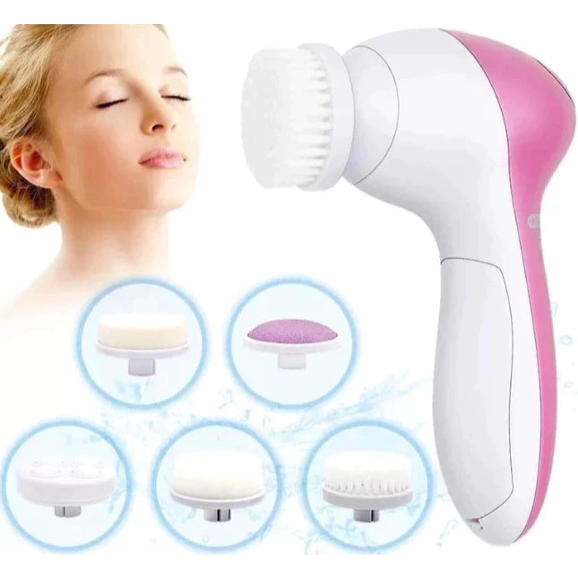 Face Clean Pro 5 em 1 – Escova de Limpeza Facial