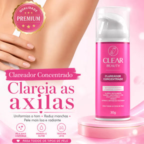 Clear Beauty 3 em 1 – Creme Clareador para Rosto, Axilas e Virilha