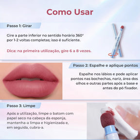 Cushion SACE LADY 3 em 1 - Batom, Blush e Sombra
