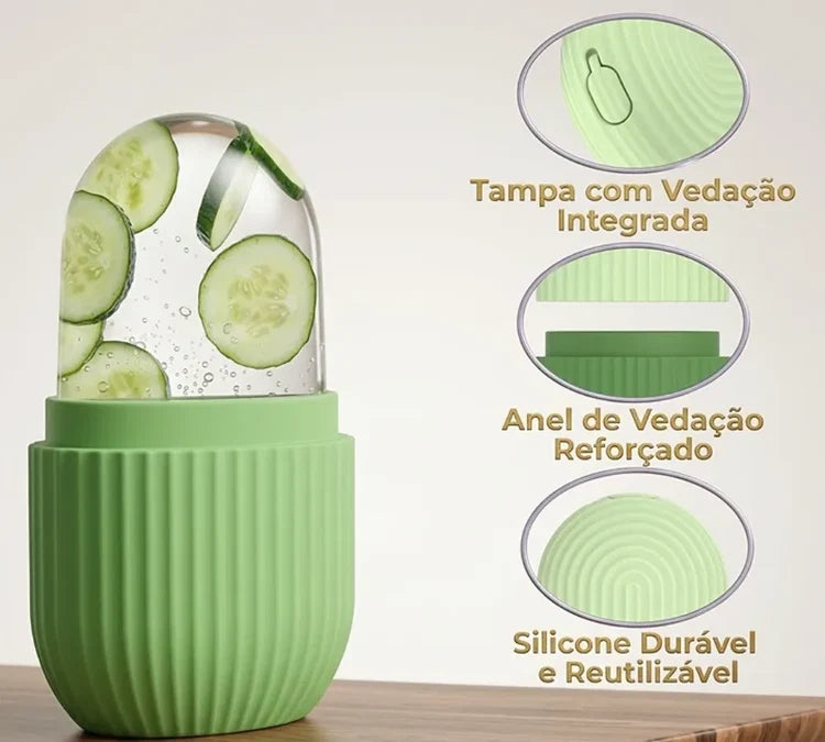 Ice Glow – Massageador Facial de Gelo