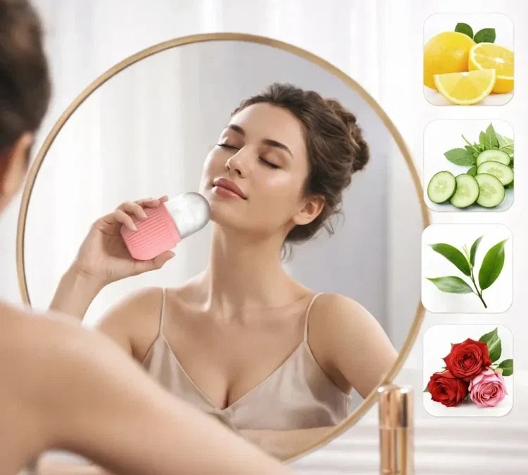 Ice Glow – Massageador Facial de Gelo
