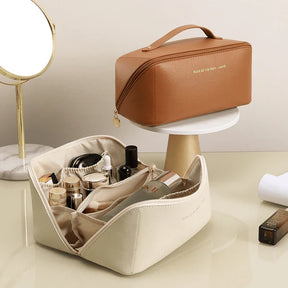 Rose Beauty – Nécessaire Feminina Porta Maquiagem e Cosméticos com Compartimentos Organizadores