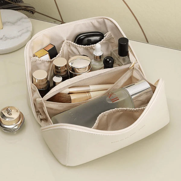 Rose Beauty – Nécessaire Feminina Porta Maquiagem e Cosméticos com Compartimentos Organizadores