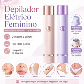 Smooth Pro 3 em 1 – Depiladora Elétrica Recarregável - À Prova D´Água