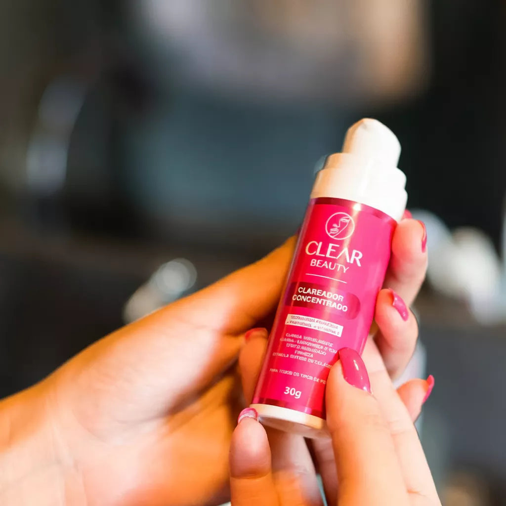 Clear Beauty 3 em 1 – Creme Clareador para Rosto, Axilas e Virilha